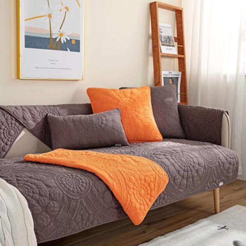 

Universal Twill Cotton Non-Slip Sofa Cushion With Vertical Edge In All Seasons, Machine Washable, Washable Cotton Sofa Cover Sofa Cushion 70*70cm