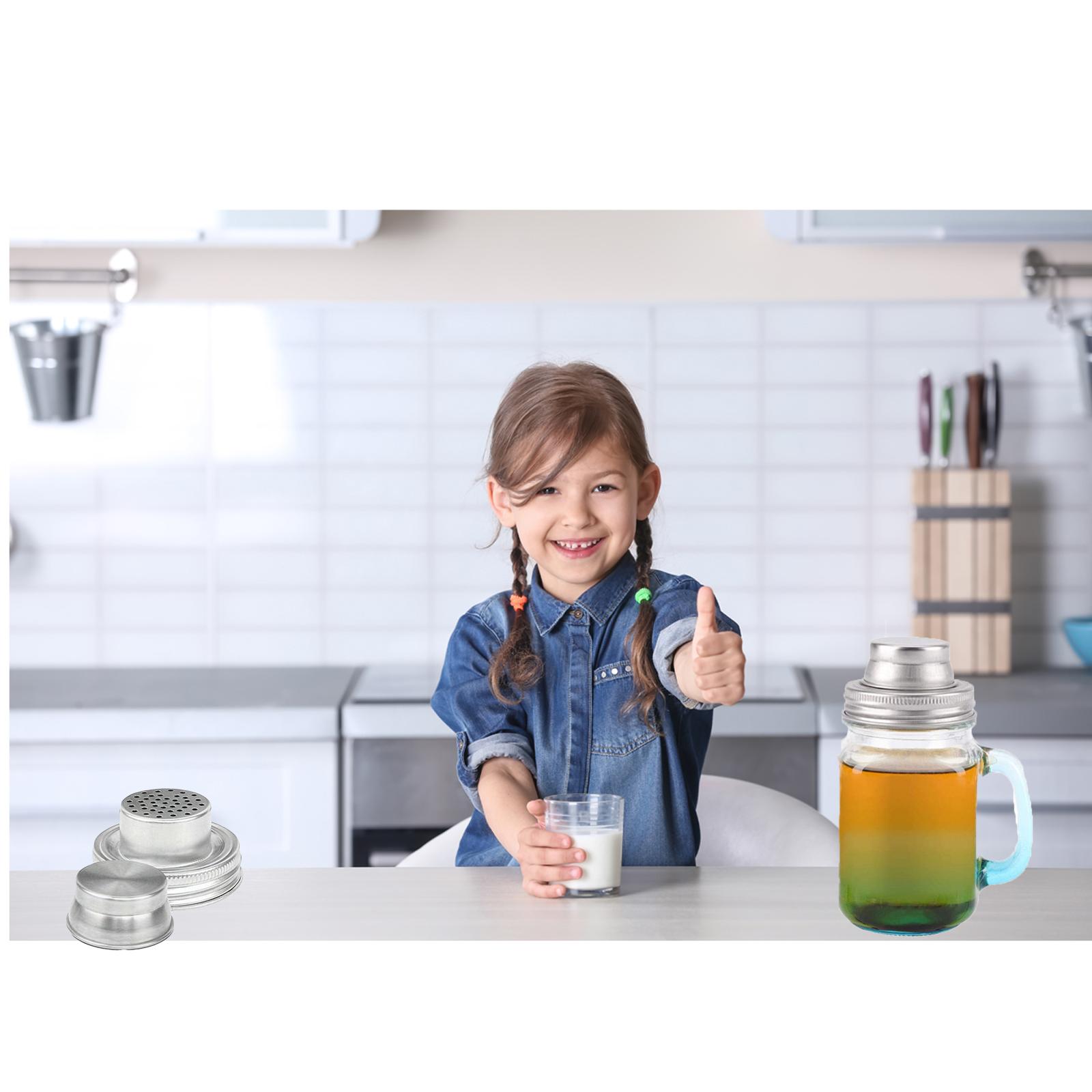 

Крышка из нержавеющей стали 304 Коктейльный фильтр для перца и муки One Size белый