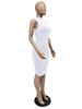Xiaoyuan Women's Solid Color Sleeveless Bodycon Ruched Dress - Spring/Summer Collection
