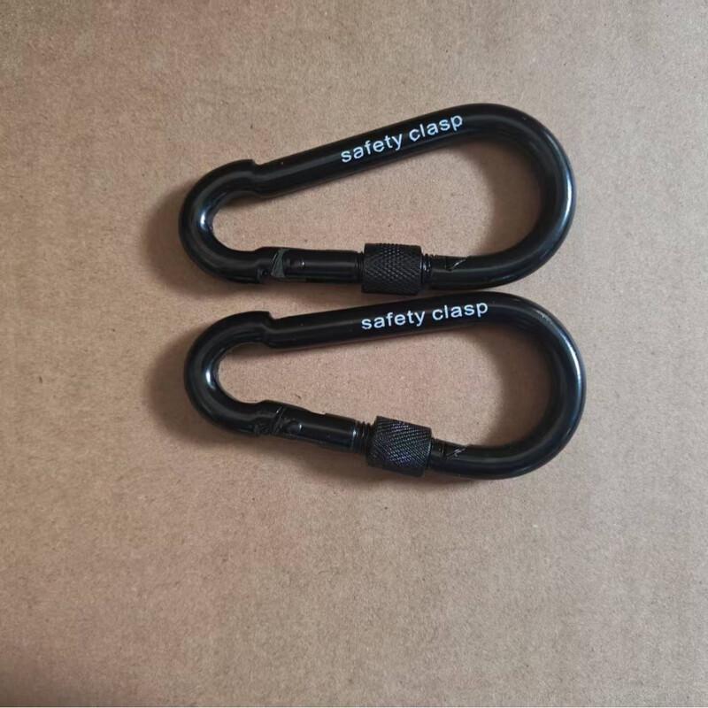 

ML Black Electrophoretic Climbing Carabiner Spring Hooks