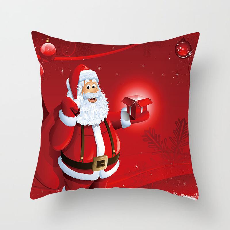 Festliche Weihnachtskissen Nordische Weihnachtsbäume Druck Kissenbezug Nachttisch Zuhause Rückenabdeckung