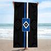 Hamburger Sv Print Beach Towel, Large Soft Quick Dry Towel for Beach Camping Swimming
