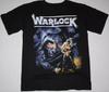 Regalo per Fan della Band Warlock T-Shirt Nera Cotone Unisex ottima maglietta calda per fan