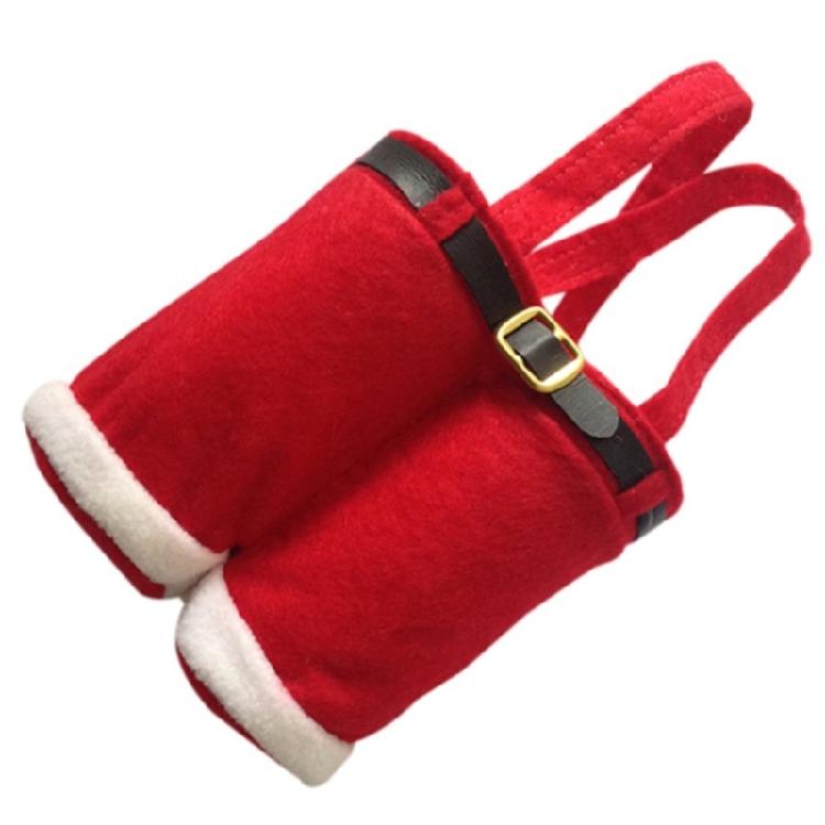 Christmas Decorations Gift Bag Candy Bags Santa Pants Style Lovely Treat Bags