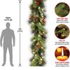 New Garland Xmas Gifts Decorative Wreaths Pine Needle Christmas Wreath Door Hanging Party Ornaments