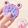 Mini Push Bubble Game Console Stress Relief Bubble Popping Game Machine Keychain Silicone Bubble Squeeze Sensory Fidget Toy