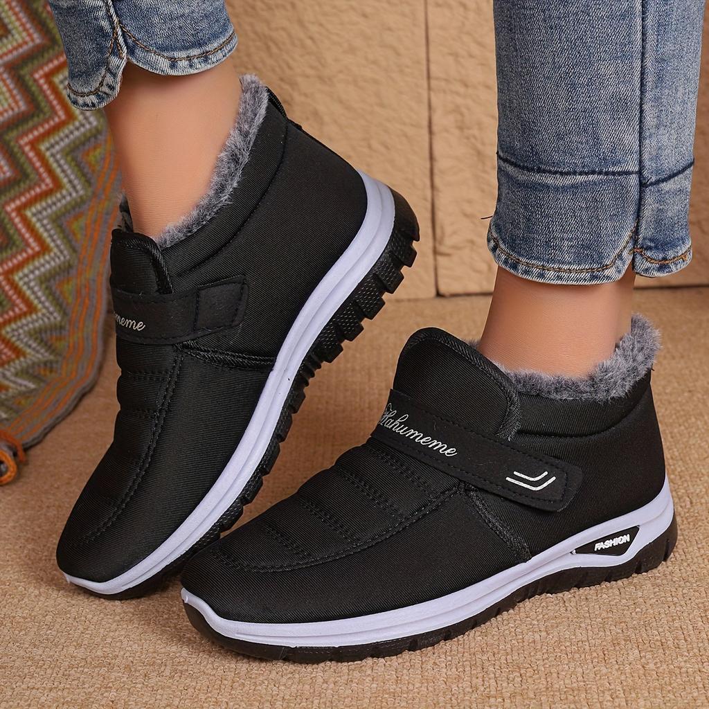 Cotton Shoes Women's New Winter Velvet Thickened Couple Snow Boots Outdoor Walking Warm Short Boots Foreign Trade Women's Boots