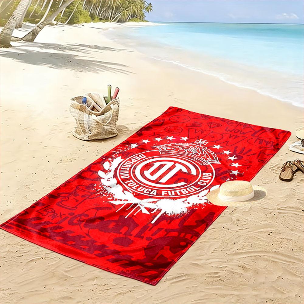 Deportivo Toluca Football Towel A Must-have Beach Towel for Beach Travel