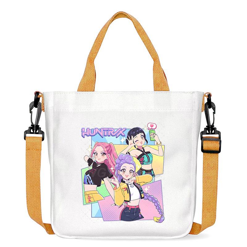 Anime Cartoon Print Student Go Out Portable Handbag Large Capacity Casual Canvas Bag