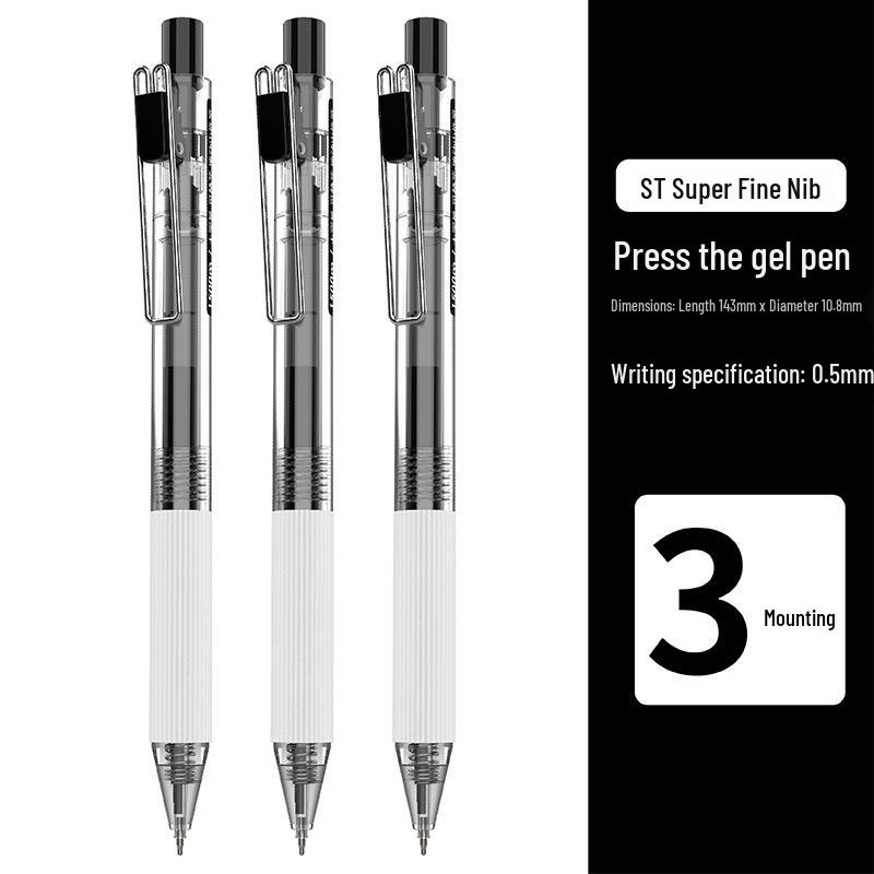 

Черная ручка Signature большого объема - TOME Brush ST Click Нейтральная ручка для студентов и офиса 0.5mm чёрный