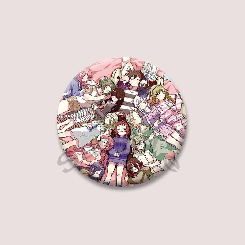 The 100 Girlfriends Who Really Love You Anime Brooches Cartoon Figure Nano Eiai Karane Inda Badges Bag Hat Clothes Button Pins