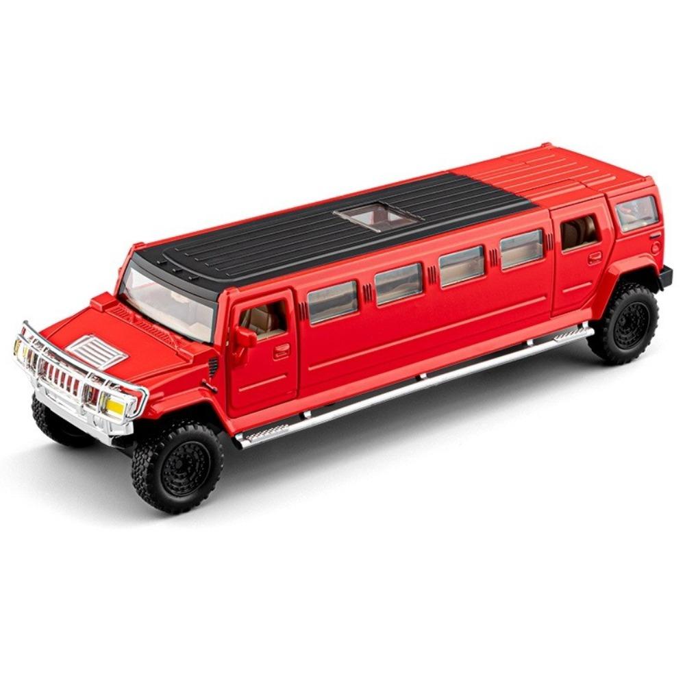 NEW 1/32 Hummer H2 Limousine Alloy Model Car Toy Diecasts Metal Casting Sound and Light Car Toys for Children Vehicle