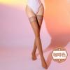 Qinghe Peacock Lace Horse Oil Knee Socks Ultra-thin Oily Sexy Black Silk Invisible Stockings Women's Stockings Seduction