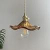 Nordic Style Simple LED Pendant Light Fixtures Bedroom Living Room Bar Colorful Glass Copper Hanging Lamp Lights