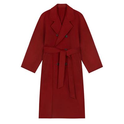 Women's Wool Coat with Autumn and Winter Medium Length Plus Cotton Thickened New Style Woolen Coat