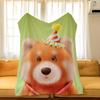 Game P-Party A-Animals Throw Flannel Cozy Print Blanket, Portable, Durable Machine Washable Cute Cool