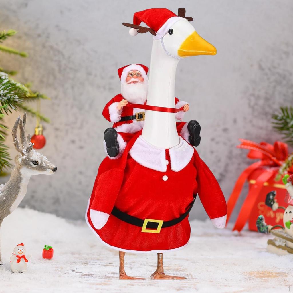 Christmas Decorations for The House, Goose Costume, Figurine Indoor Clothing