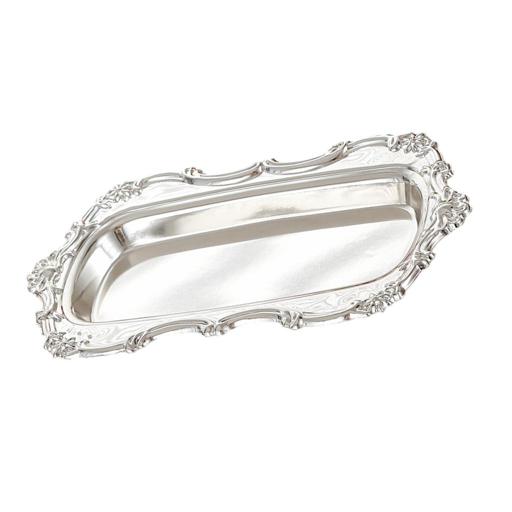 Multifunctional Iron Tray For Coffee Table Centerpieces Dessert Platter Snacks Plate Kitchen Counter Decoration