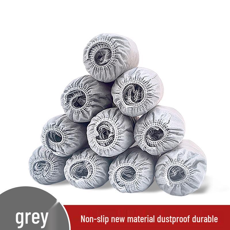 Thickened Non-Woven Disposable Shoe Covers - Extra Large, Full Elastic Fit for Adults and Children