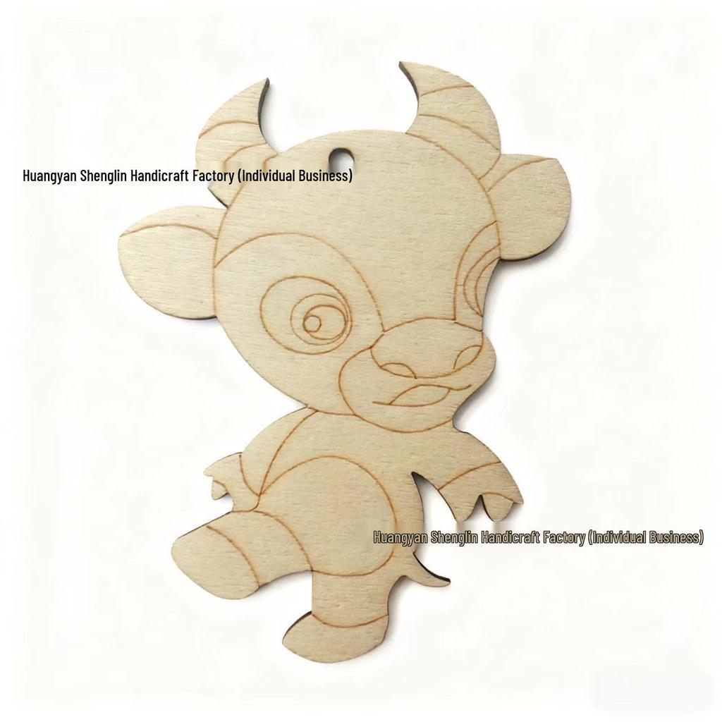 Unfinished Wood Zodiac Shape Ornaments for Festivals