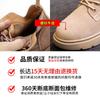 Leather Martin boots autumn and winter new women's short boots flat women's boots black locomotive women's shoes thin boots children