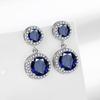 High-end Luxury Princess Round Bag with Tassel for Women Zircon Earrings