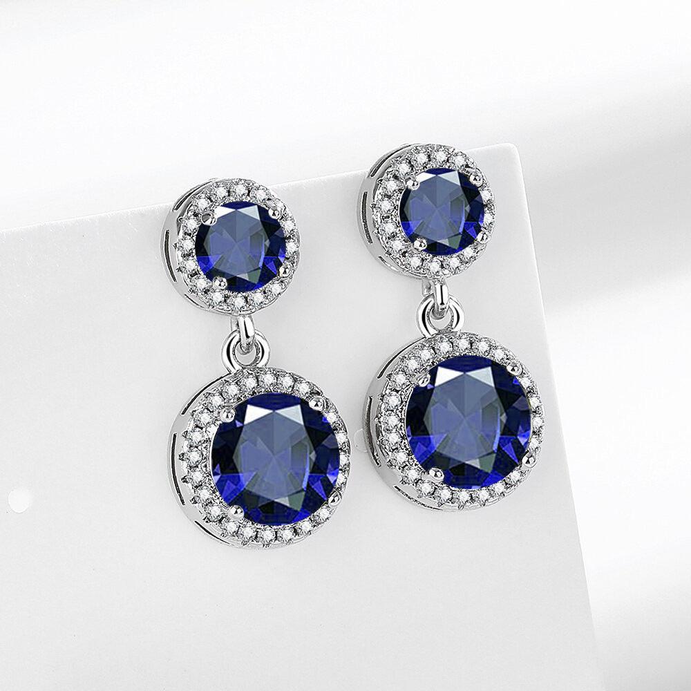 High-end Luxury Princess Round Bag with Tassel for Women Zircon Earrings