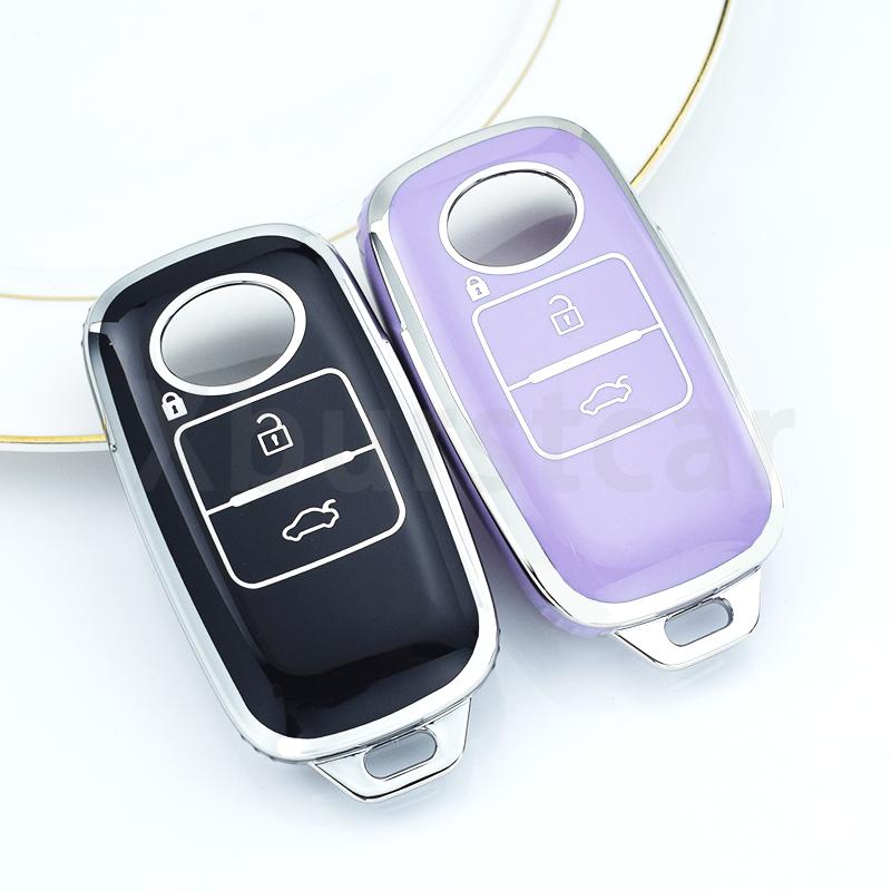 Shell Fob Bag for Toyota Yaris Ativ Raize Veloz Avanza Rush Perodua Daihatsu Malaysia 3Buttons Smart Remote Car Key Case Cover