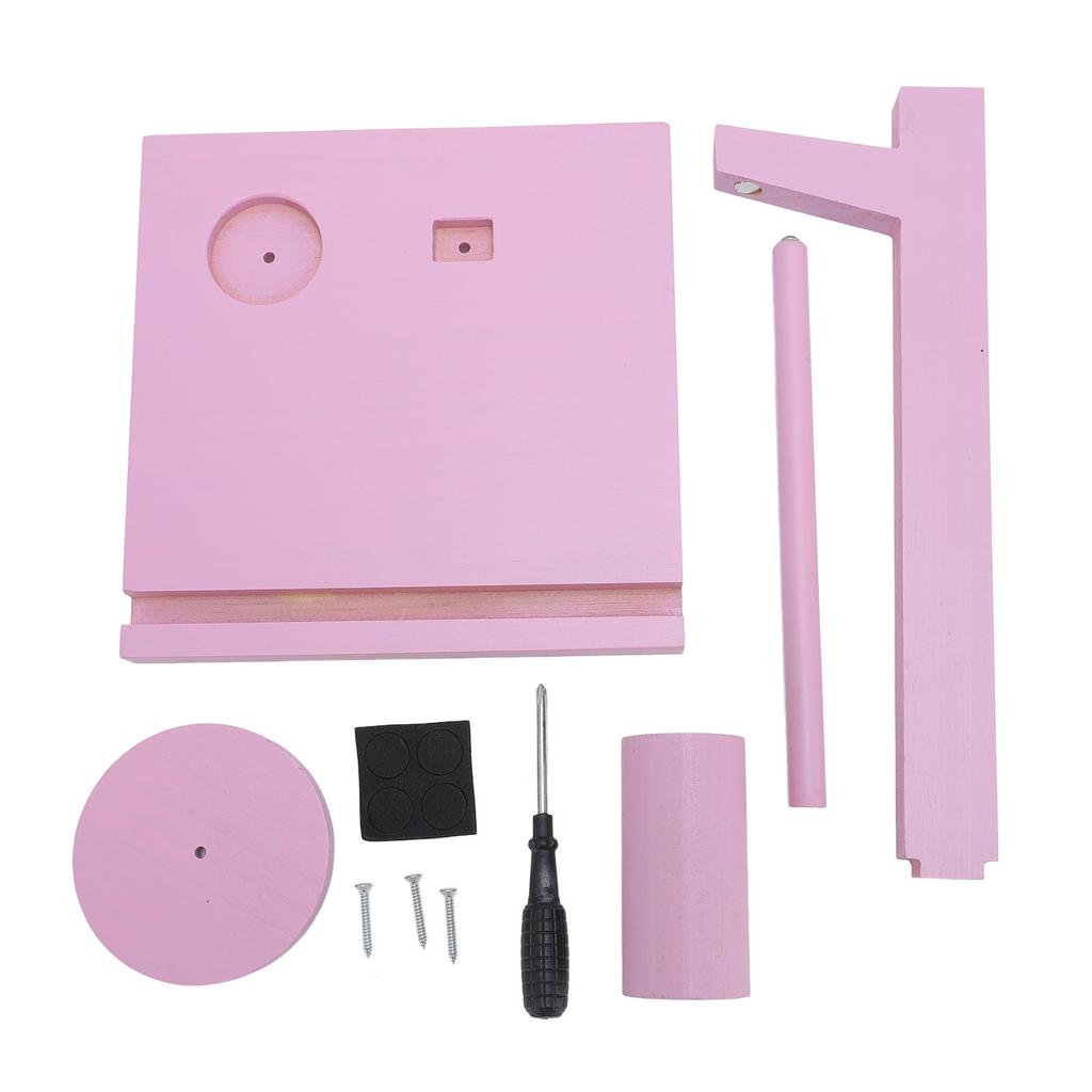 Yarn Holder with Hook and Phone Stand Multi Functional Wooden Crochet Yarn Holder Spinner for