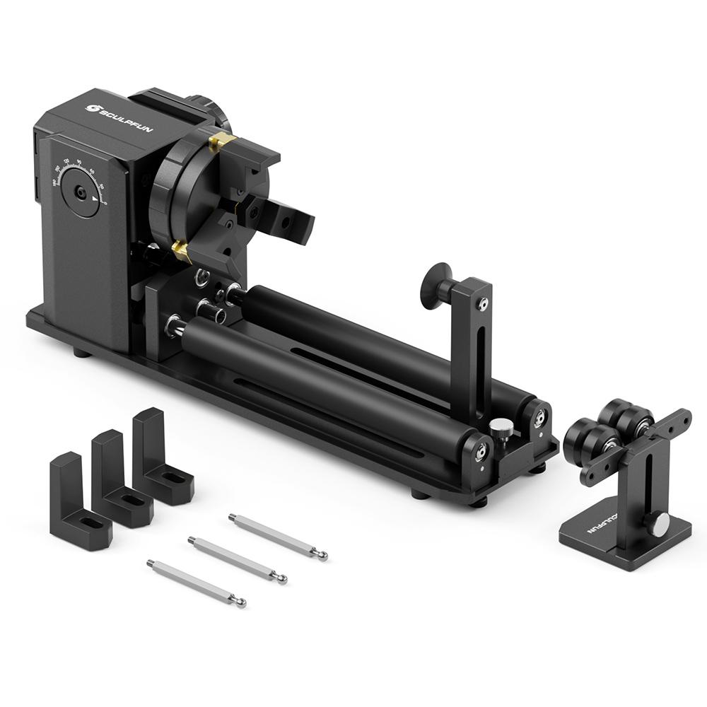 SCULPFUN RA Pro Max 4 in 1 Drehwalze & Spannfutter für S9, S30, S30 Ultra, SF-A9 Lasergravierer