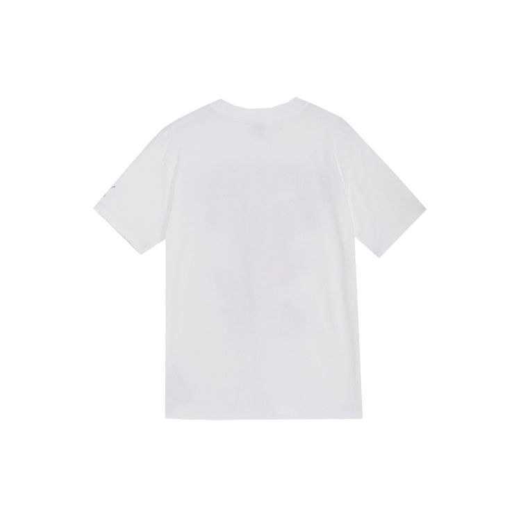 Puma Melo Charlotte Letter Print Basketball Character Design Casual Crew Neck Short Sleeve Drop Shoulder T-Shirt Men Tops White 627744-03