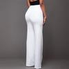 Trousers Loose Slim-fit Solid Color Women Wide Leg Pants for Casual