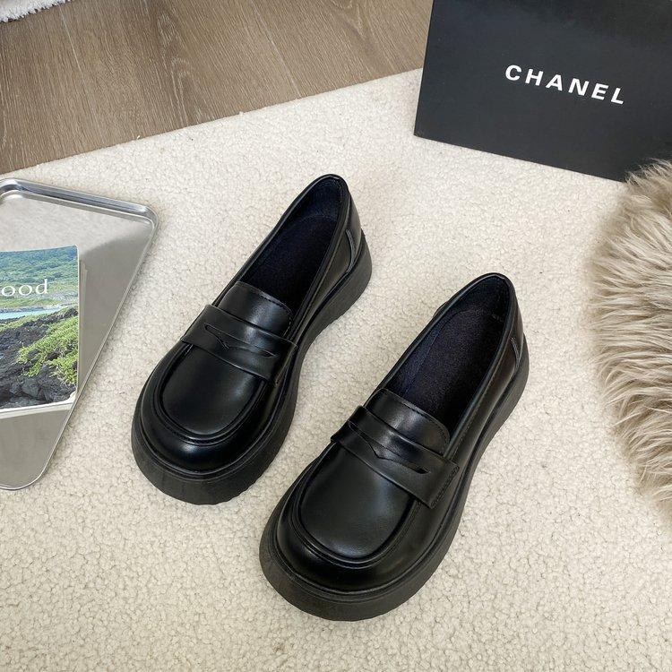 

Размер 35-42, женская обувь большого размера 41 на полную ногу, весенние кожаные туфли на платформе в британском стиле, женские осенние туфли-лодочки 42 чёрный