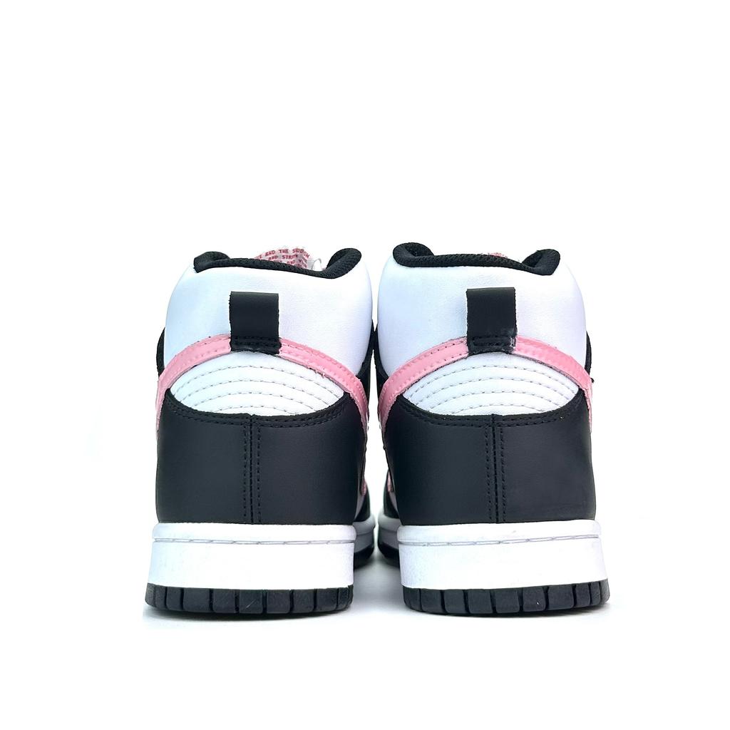 Nike Dunk Slip Resistant Cushioning Abrasion Resistant High top Skateboard Shoes Unisex Black Pink DD1869-103(Team801-)