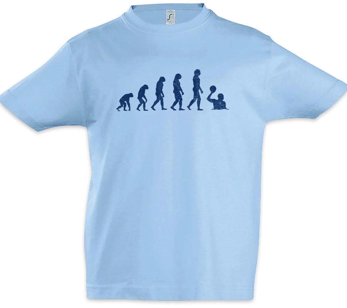Water Polo Evolution Boys kids boys T-Shirt Player Coach Fun Human Team Game Water Polo 110