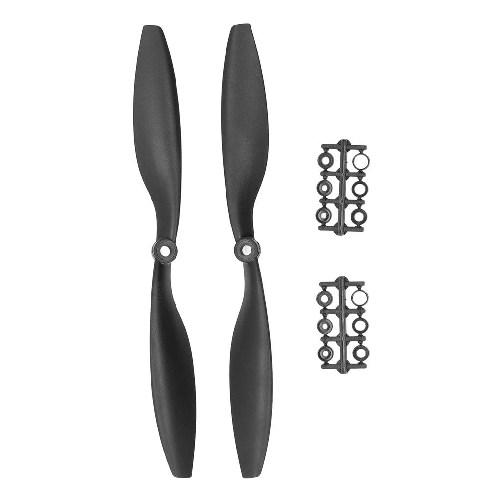 RC Aircraft Propellers Black Nylon Flexible Aerodynamic Design Easy Assembly RC Positive Negative Propellers