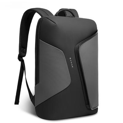 Zaino per laptop da 15,6 pollici da uomo, impermeabile, anti-spruzzi, borsa da viaggio, stile minimalista, zaini da lavoro, carica USB