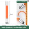 20/30/50CM Universal Kitchen Orange Faucet Extension Hose Bathroom 360° Rotation Bending Faucet Extender Wash Basi Bathroom