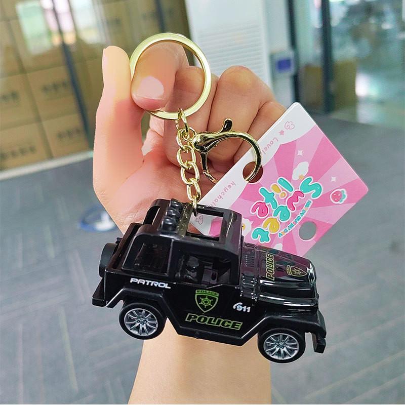 Mini Cartoon Jeep Keychain Adorable And Colorful Car Key Accessory For Gifts