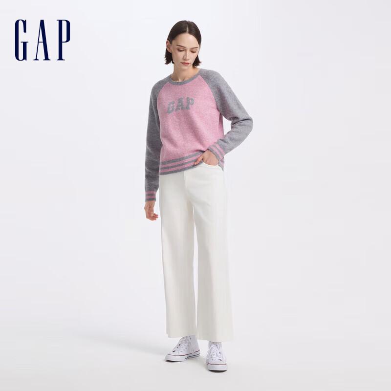 Gap Women's Logo Color-Block Raglan Knit Sweater