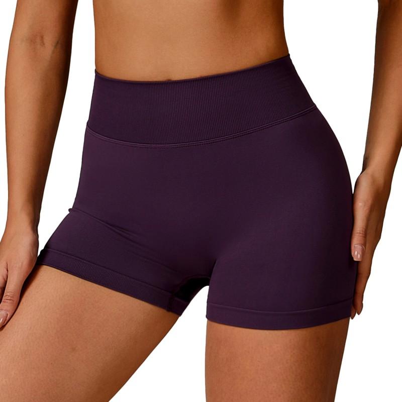 High-Waisted Seamless Yoga Shorts Women Tummy Control Butt Lift Running Gym Workout Leggings Short