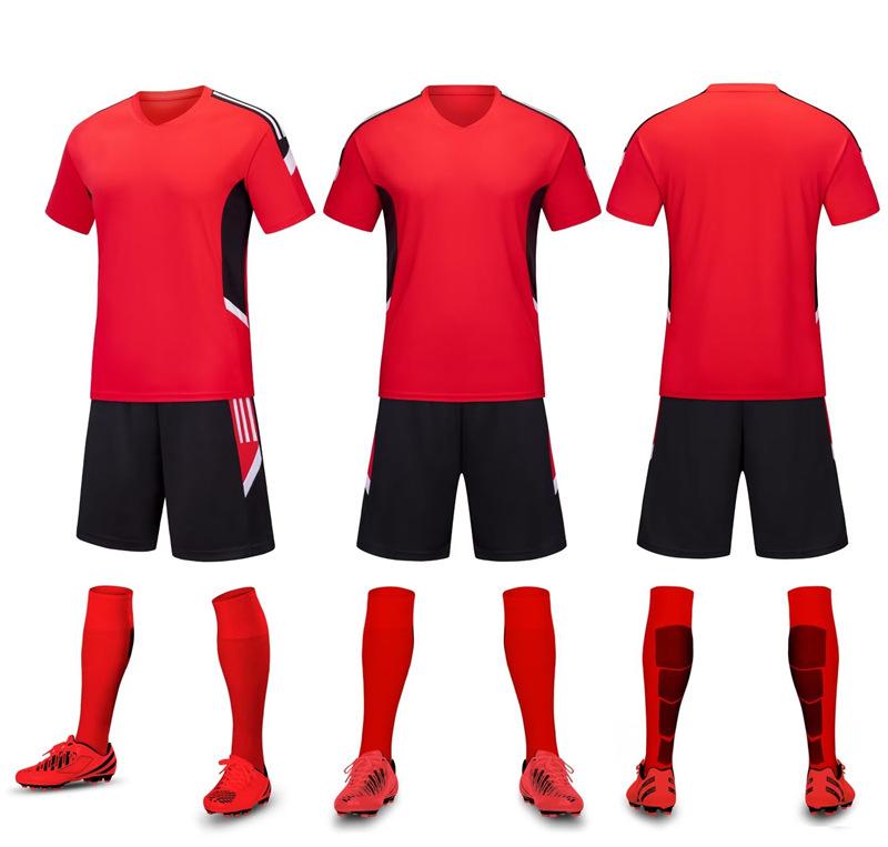 Kids Adult Soccer Uniform Sportssuit Men'S And Women'S Short Sleeve Jersey Soccer Training Team Uniform Summer
