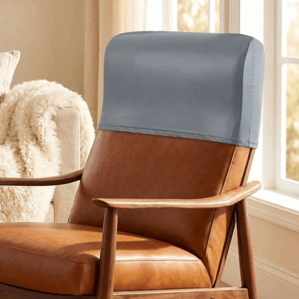 Waterproof Chair Back Cover High Elasticity Dust-proof Headrest Cover Leather Half Cover Backrest Protector Executive Chair