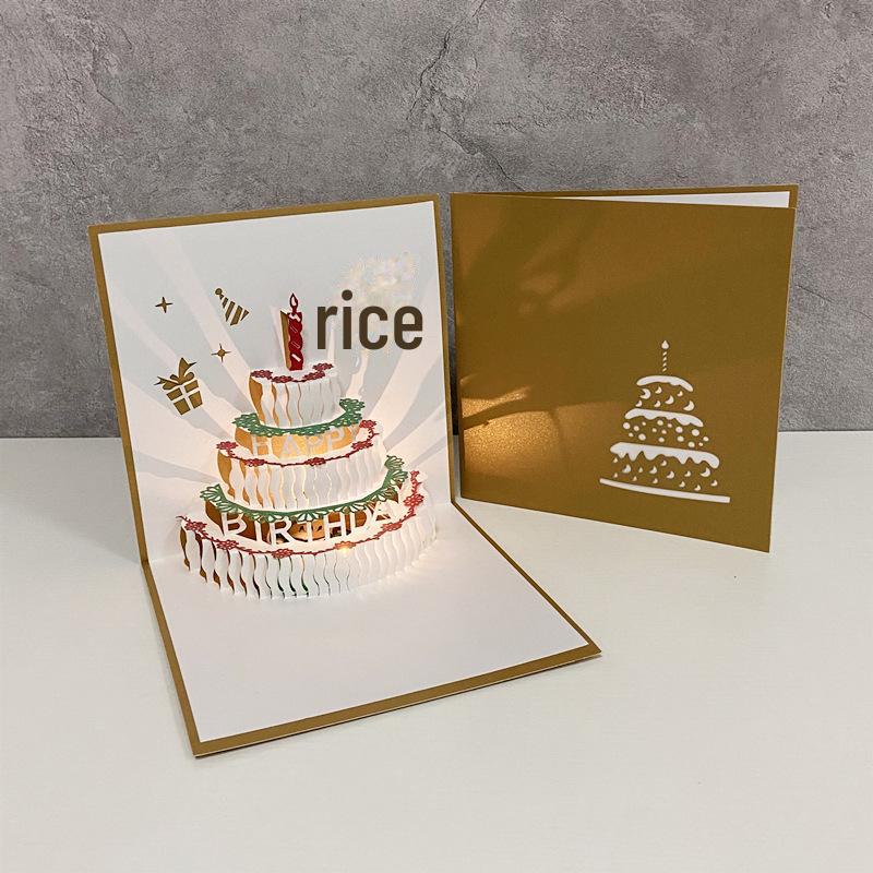 

Музыкальная 3D-открытка на день рождения со светом и записью — дизайн торта своими руками для сотрудников