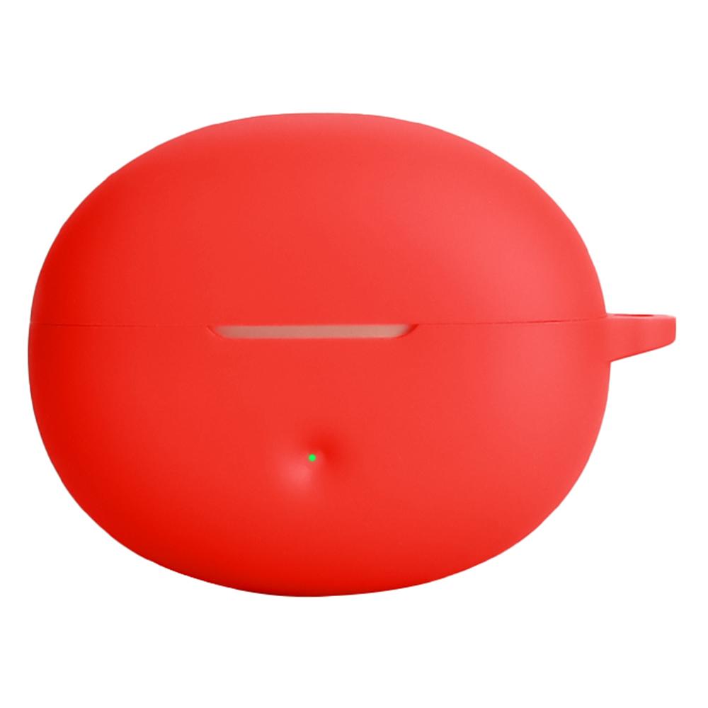 For QCY Crossky C50 Silicone Case Wireless Earphones Protective Cover with Anti-Lost Buckle