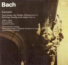 

LP Record JOHANN SEBASTIAN BACH - Kantaten (Nun Komm, Der Heiden Heil 827414 ETERNA 1981 German Dem Classical Used