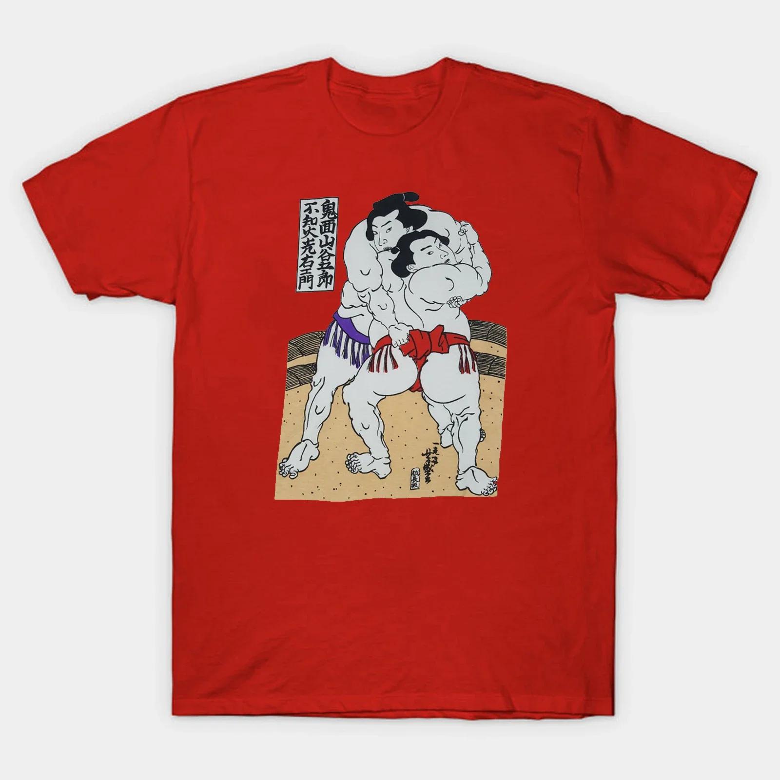 

Vtg 80s 90s Old School Japan Sumo Wrestling Ukiyoe TShirt 100 Cotton ONeck Summer Short Sleeve Casual Mens Tshirt Size S3XL S