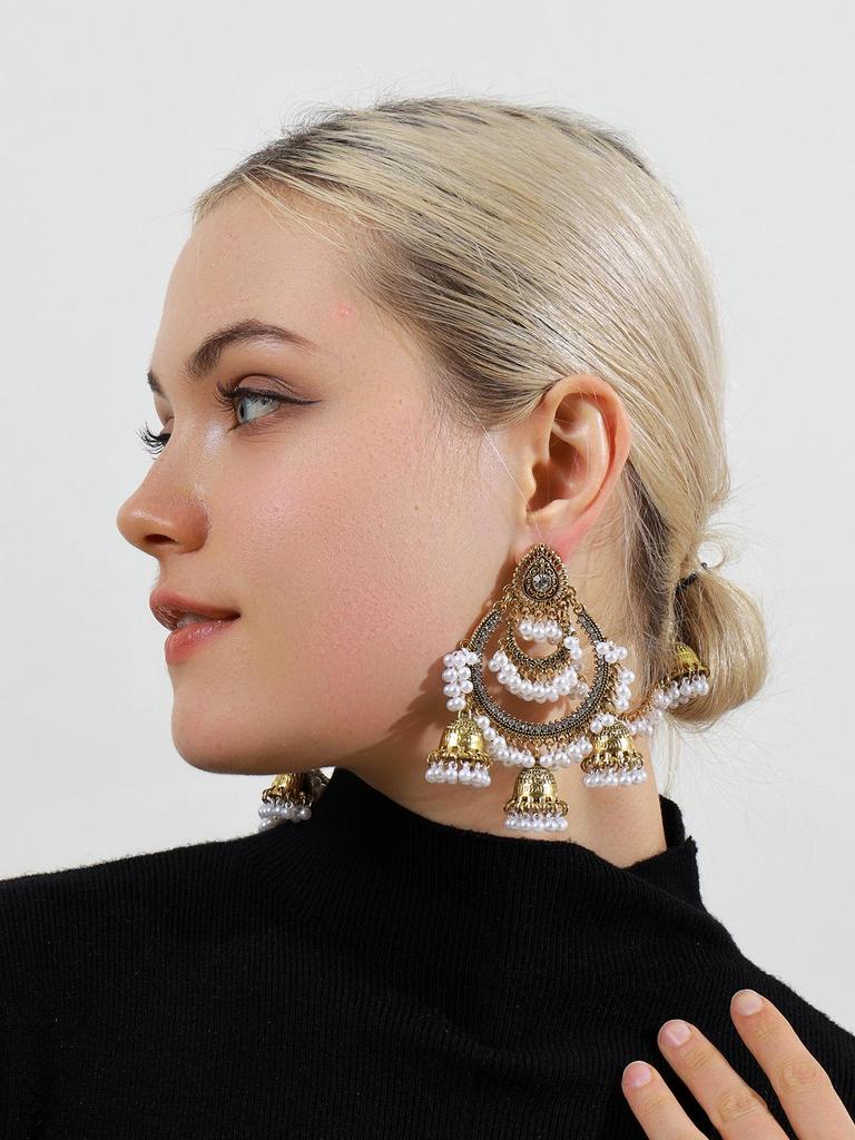 Bohemian Tassel Birdcage Bell Earrings - Retro Fashion with Ethnic Flair