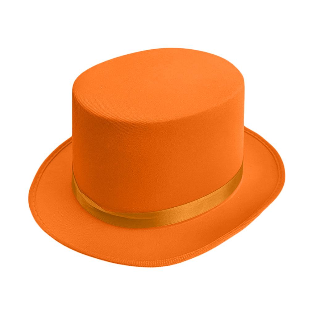 Classic Felt Top Hat Formal Costume Accessory with Satin Ribbon Band for Adults and Teens Unisex Design Suitable for Various Occasions