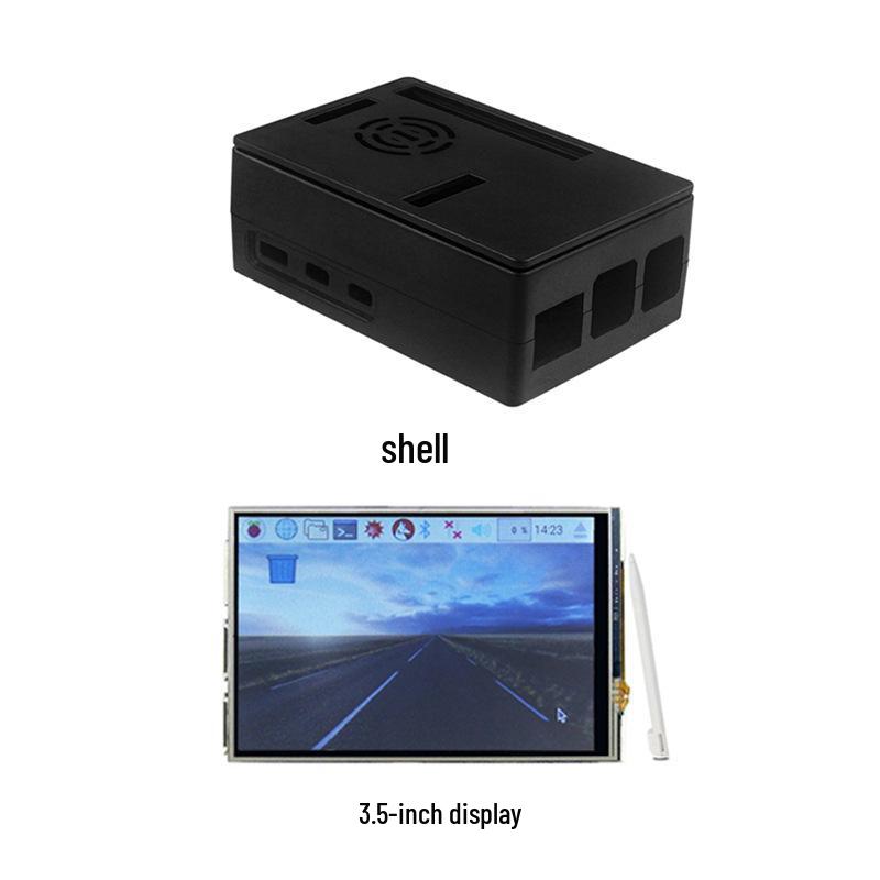 Raspberry Pi 5th Gen ABS Protective Heatsink Case for Pi5 5B with 3.5" Display Compatibility